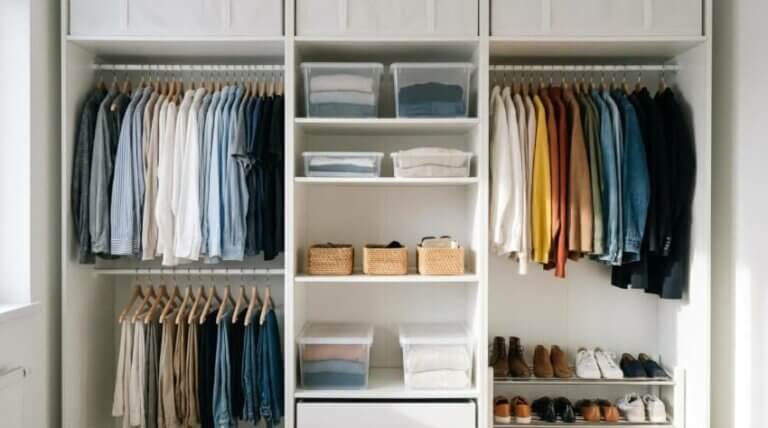 organisera garderob tips mer plats